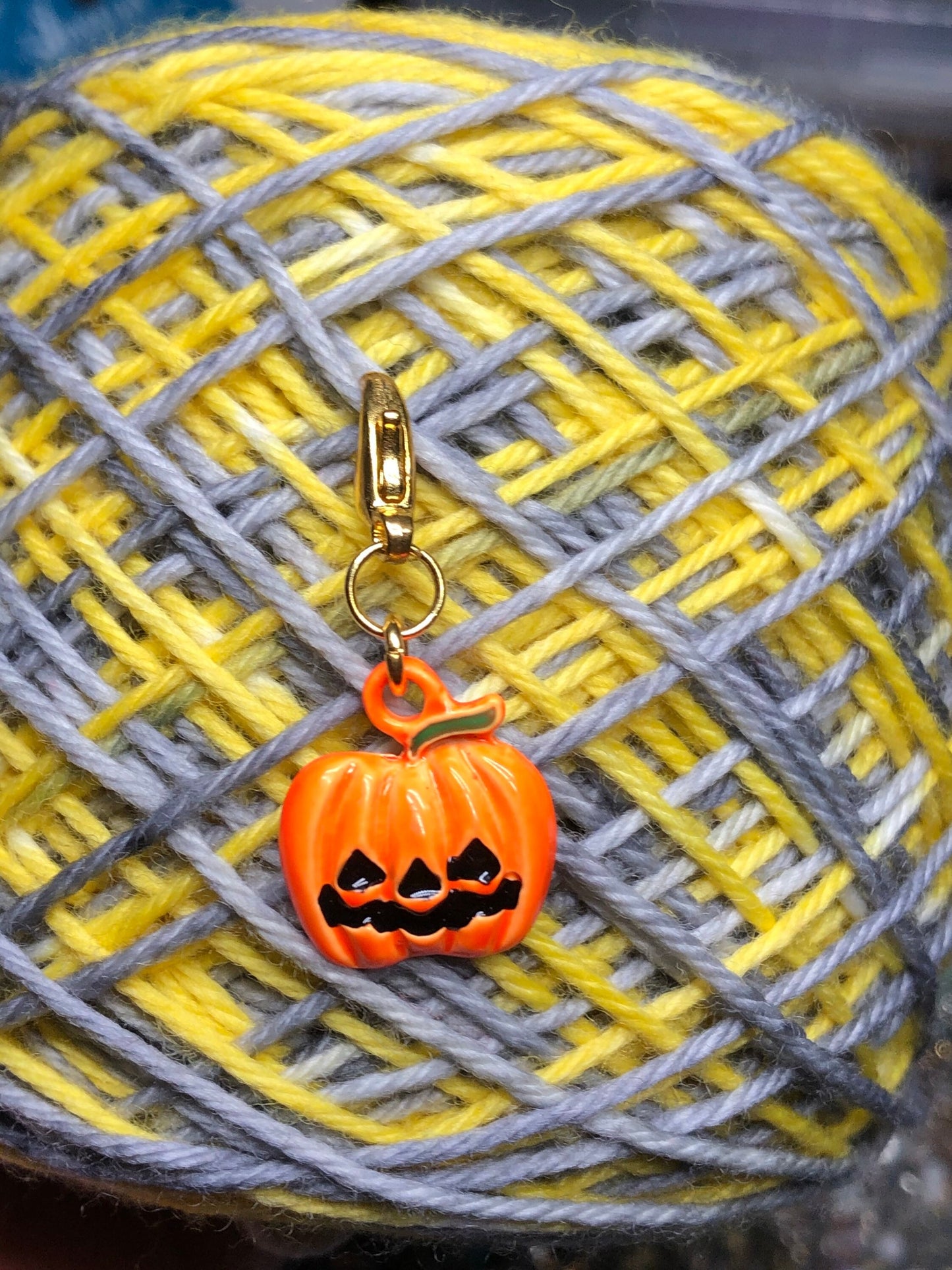 Pumpkin Progress Keeper, Halloween Stitch Marker, Gift For Knitters