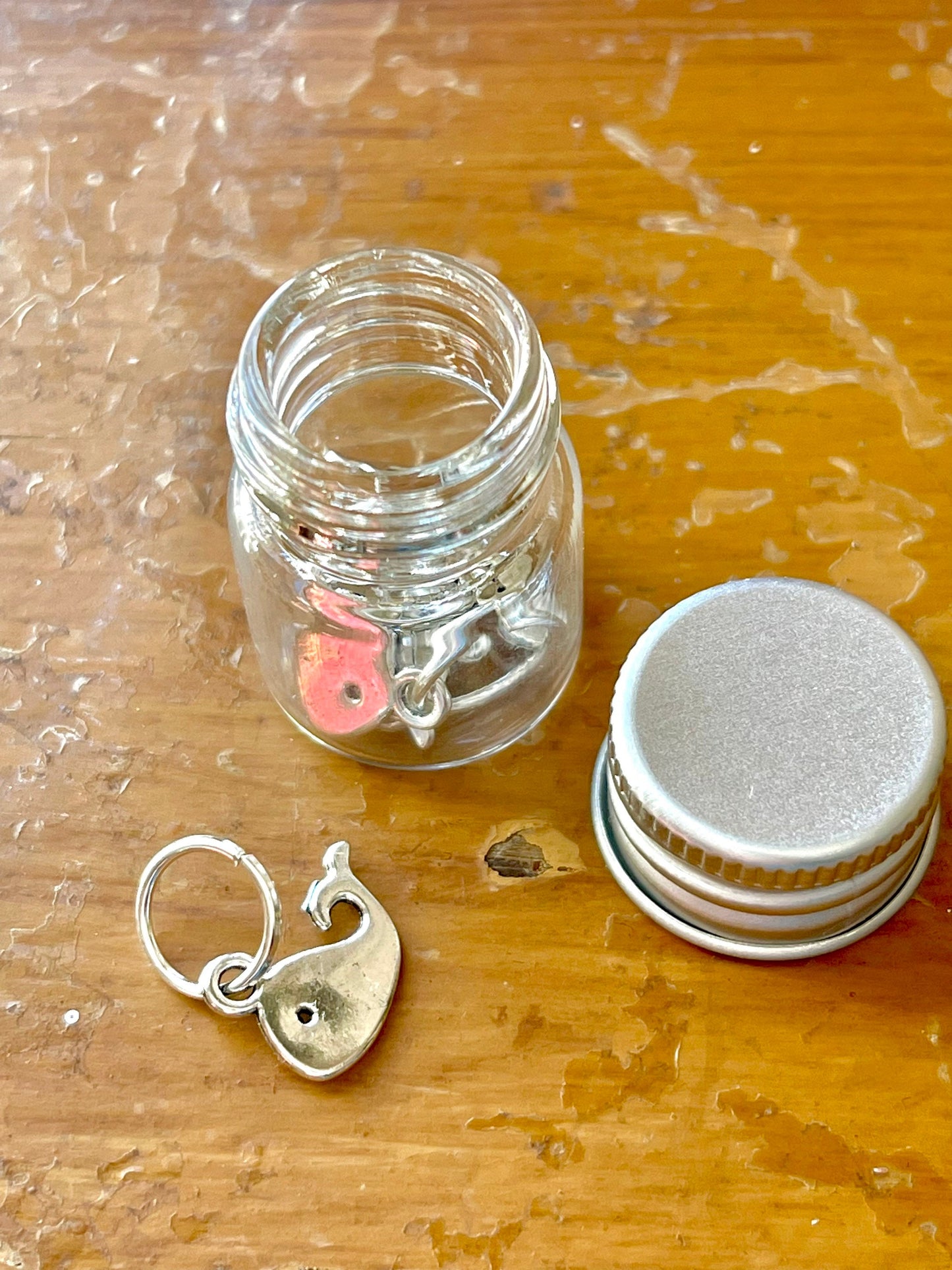 Silver Whale Stitch Markers, Snagless Knitting Accessories
