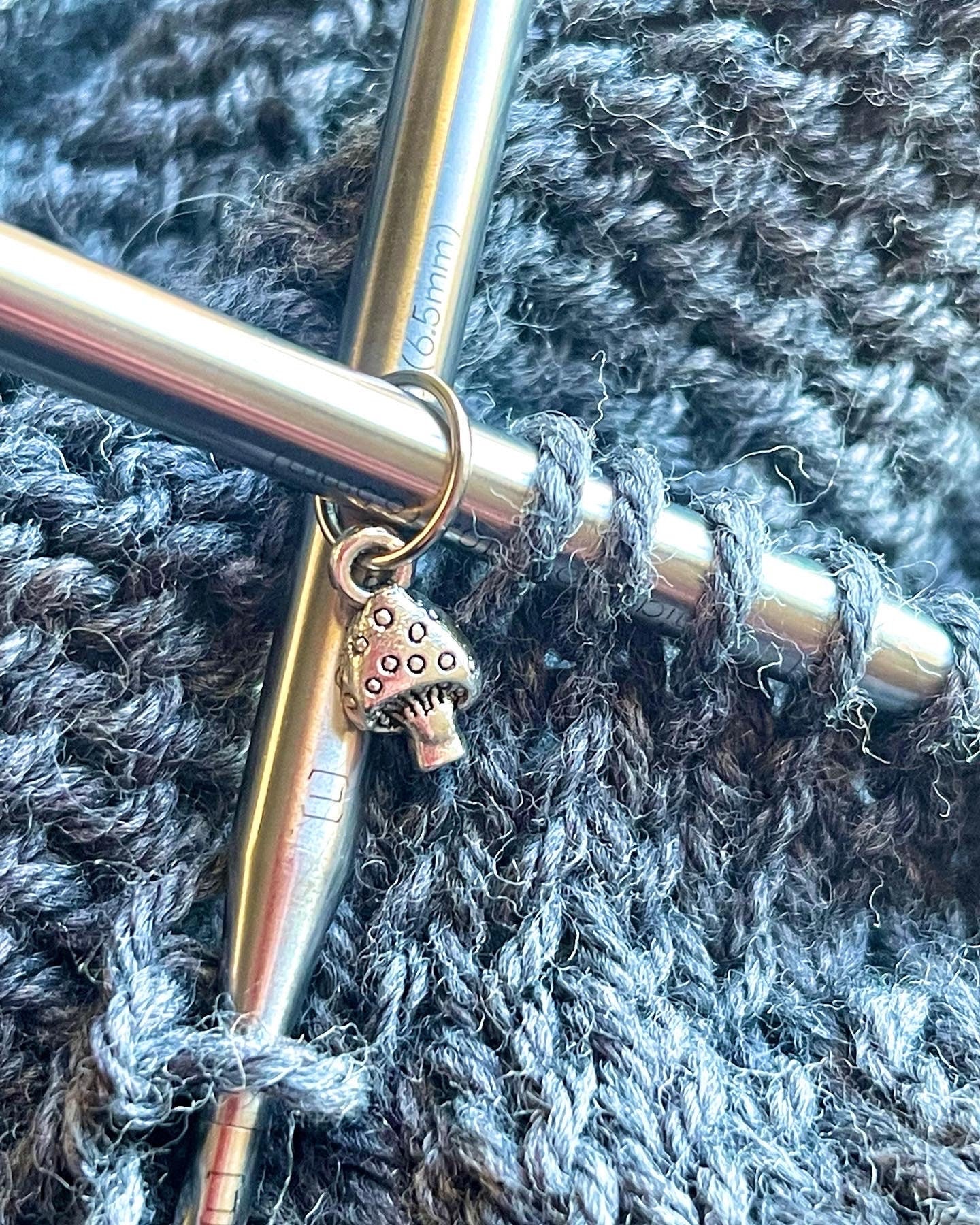 Mushroom Stitch Markers for Knitting, Snag-Free Knit Notions