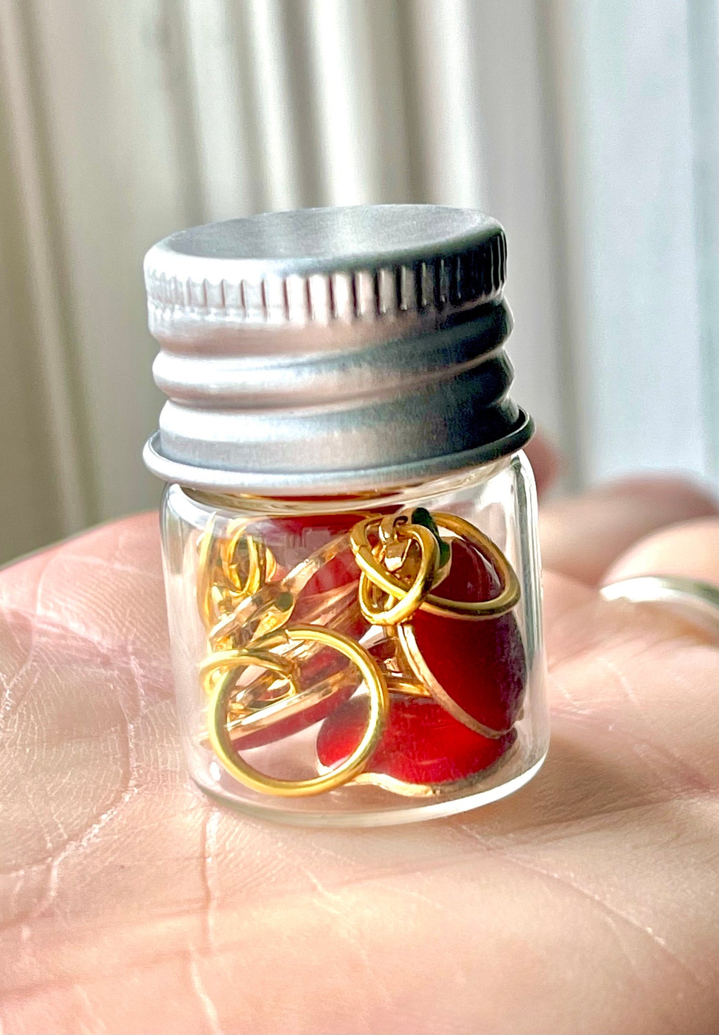 Apple Stitch Markers, Fun Knitting Notions, Progress Keepers
