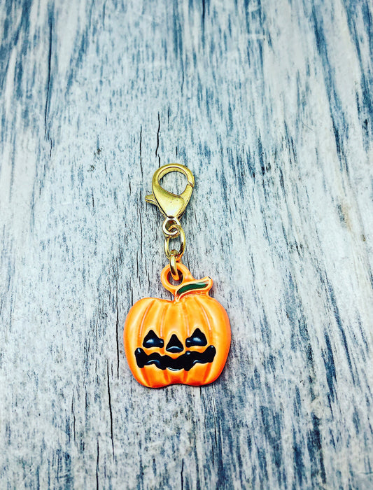 Pumpkin Progress Keeper, Halloween Stitch Marker, Gift For Knitters