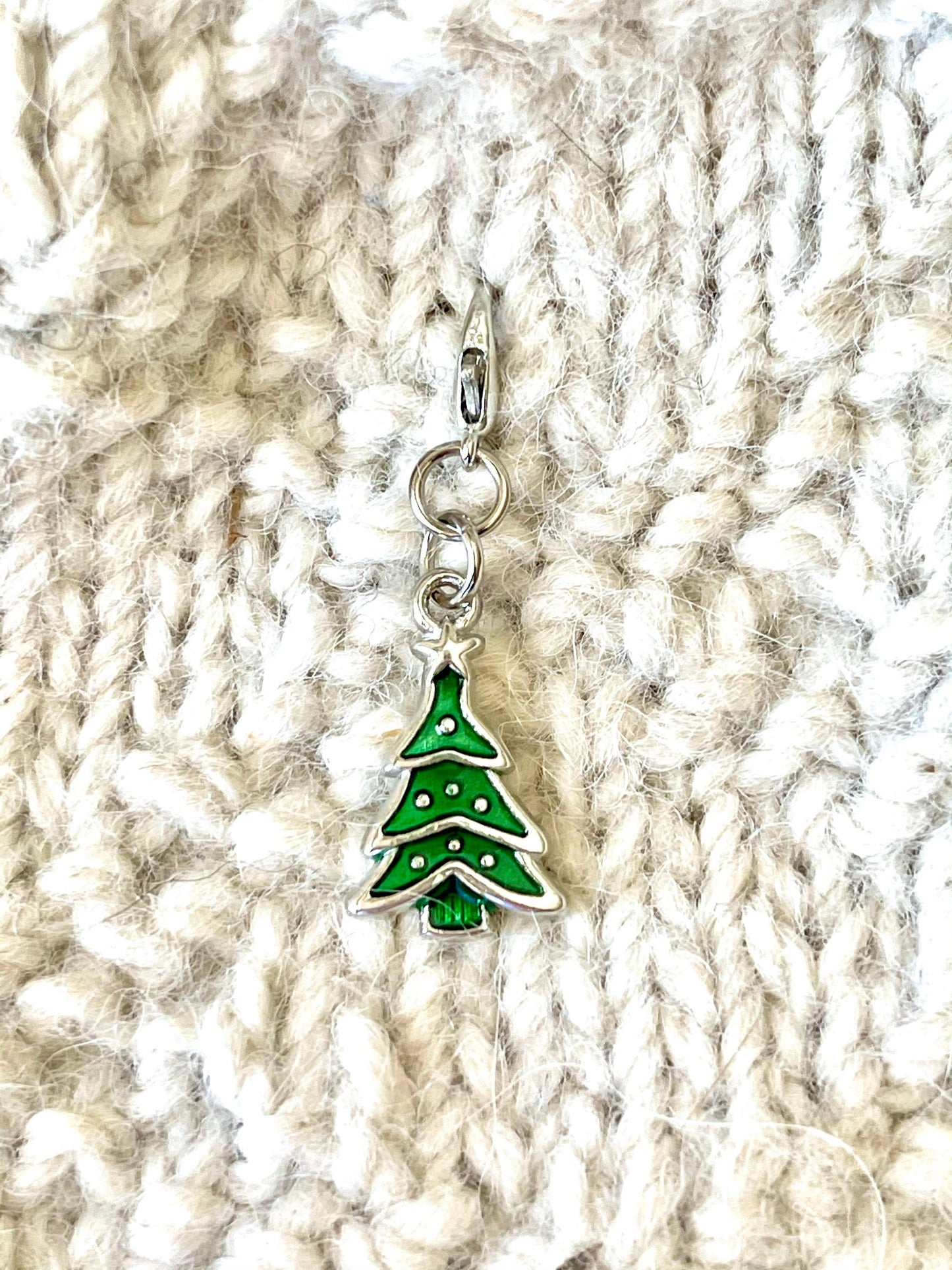 Christmas Tree Progress Keeper, Knitting Crochet Charm