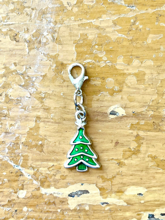 Christmas Tree Progress Keeper, Knitting Crochet Charm