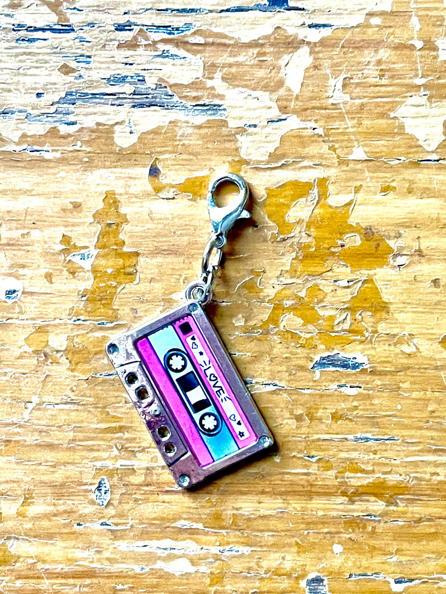 Audio Cassette Zipper Pull, 1980s Style Progress Keeper