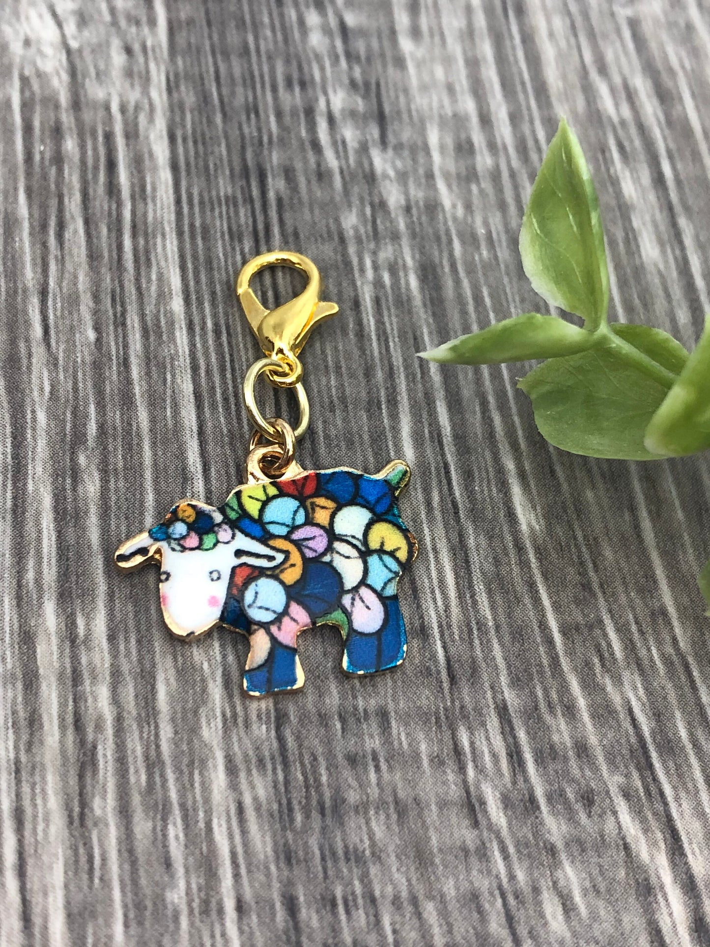 Rainbow Sheep Progress Keeper, Knitting Stitch Marker