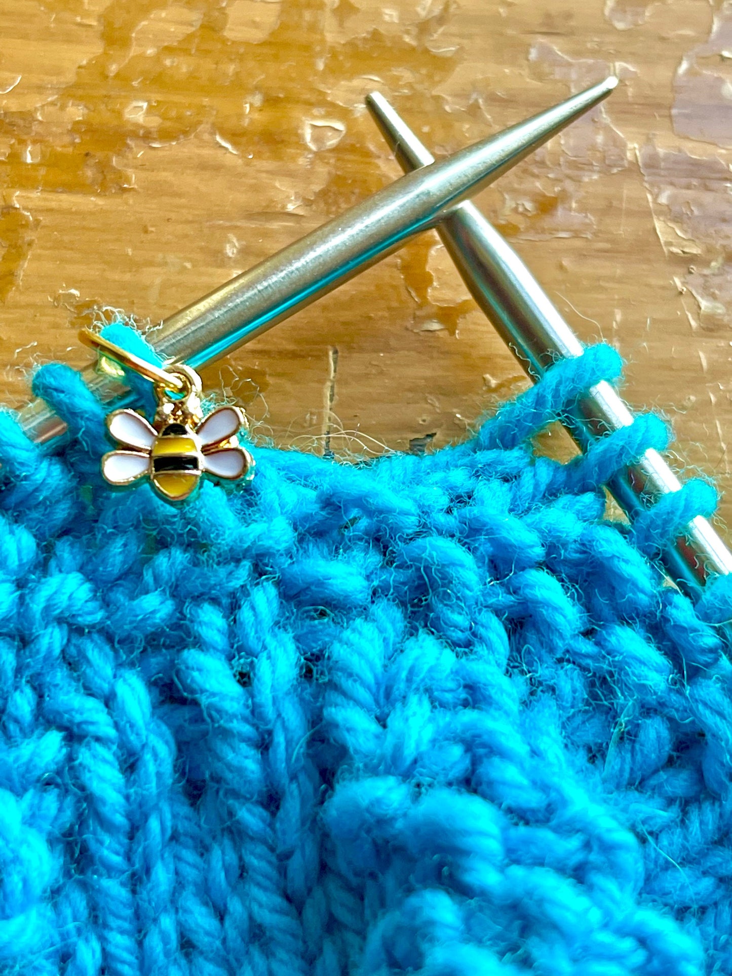 Enamel Bumblebee Stitch Markers, Snag-Free Knitting Accessories