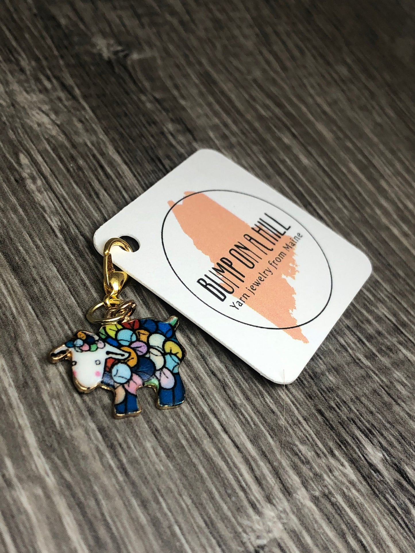 Rainbow Sheep Progress Keeper, Knitting Stitch Marker