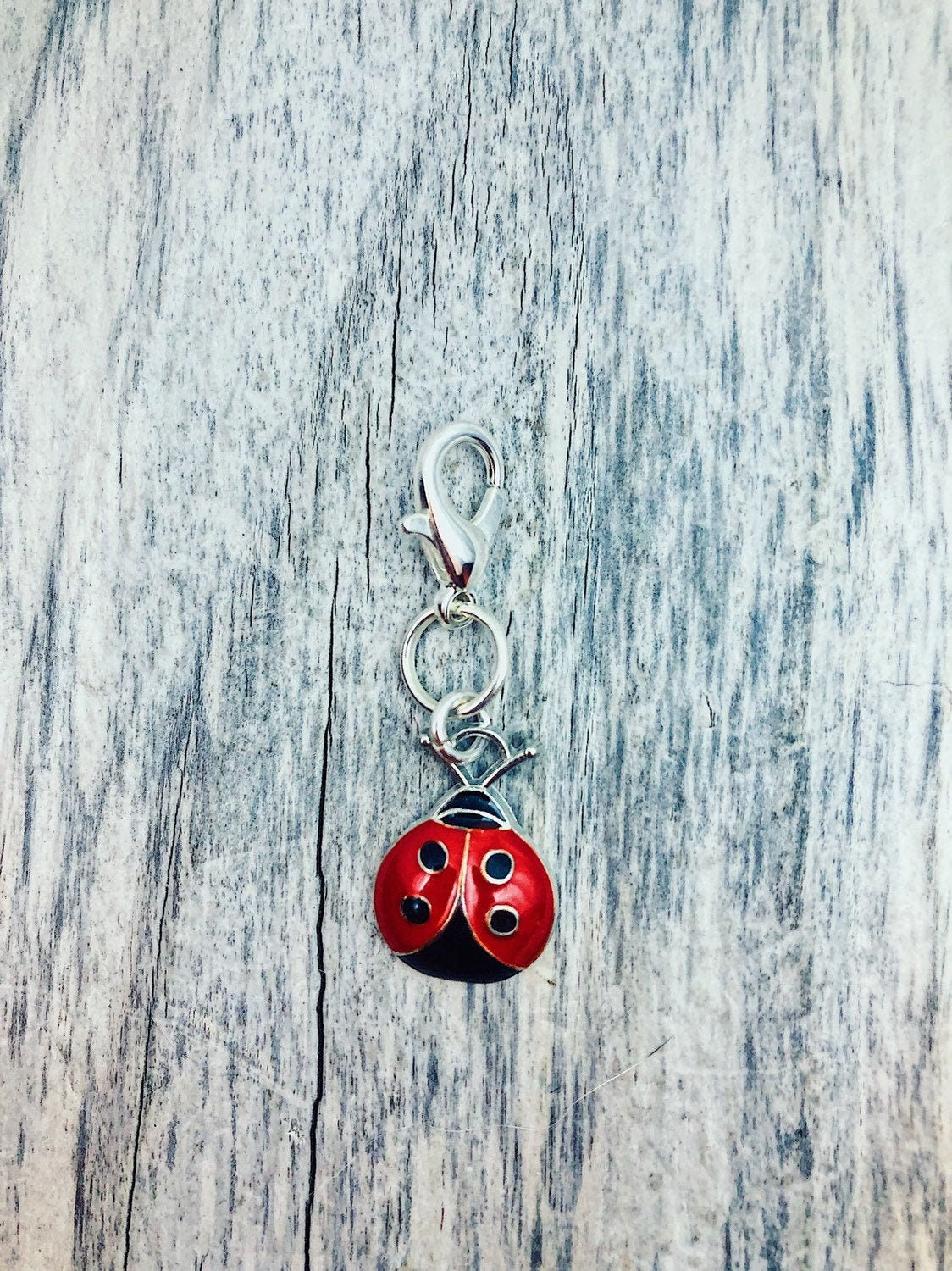 Ladybug Knitting Progress Keeper, Stitch Marker, Knitting Accessories