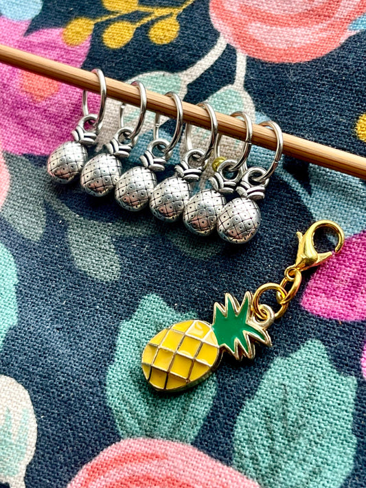 Pineapple Stitch Marker Set, Snag-Free Knitting Notions