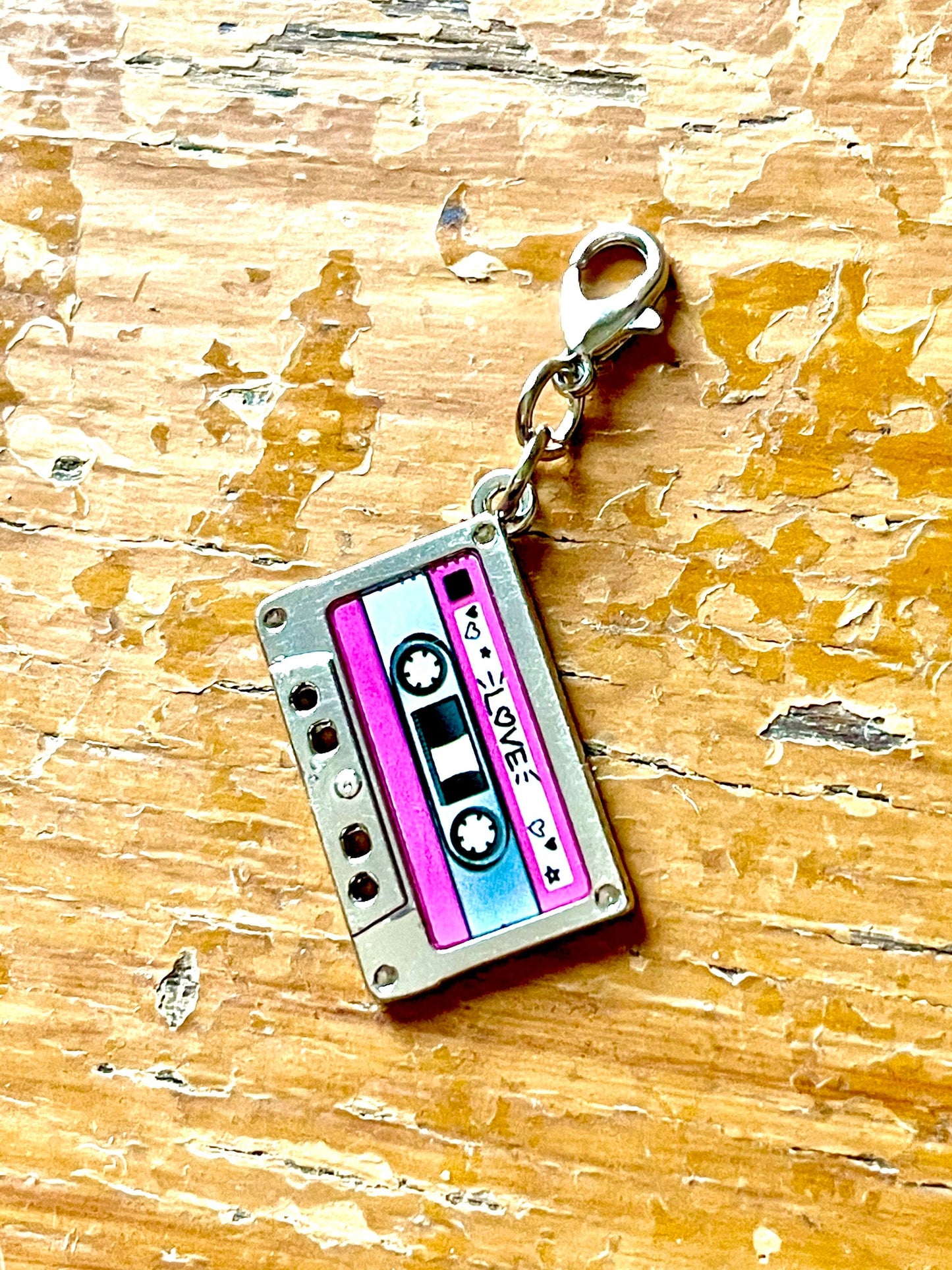 Audio Cassette Zipper Pull, 1980s Style Progress Keeper