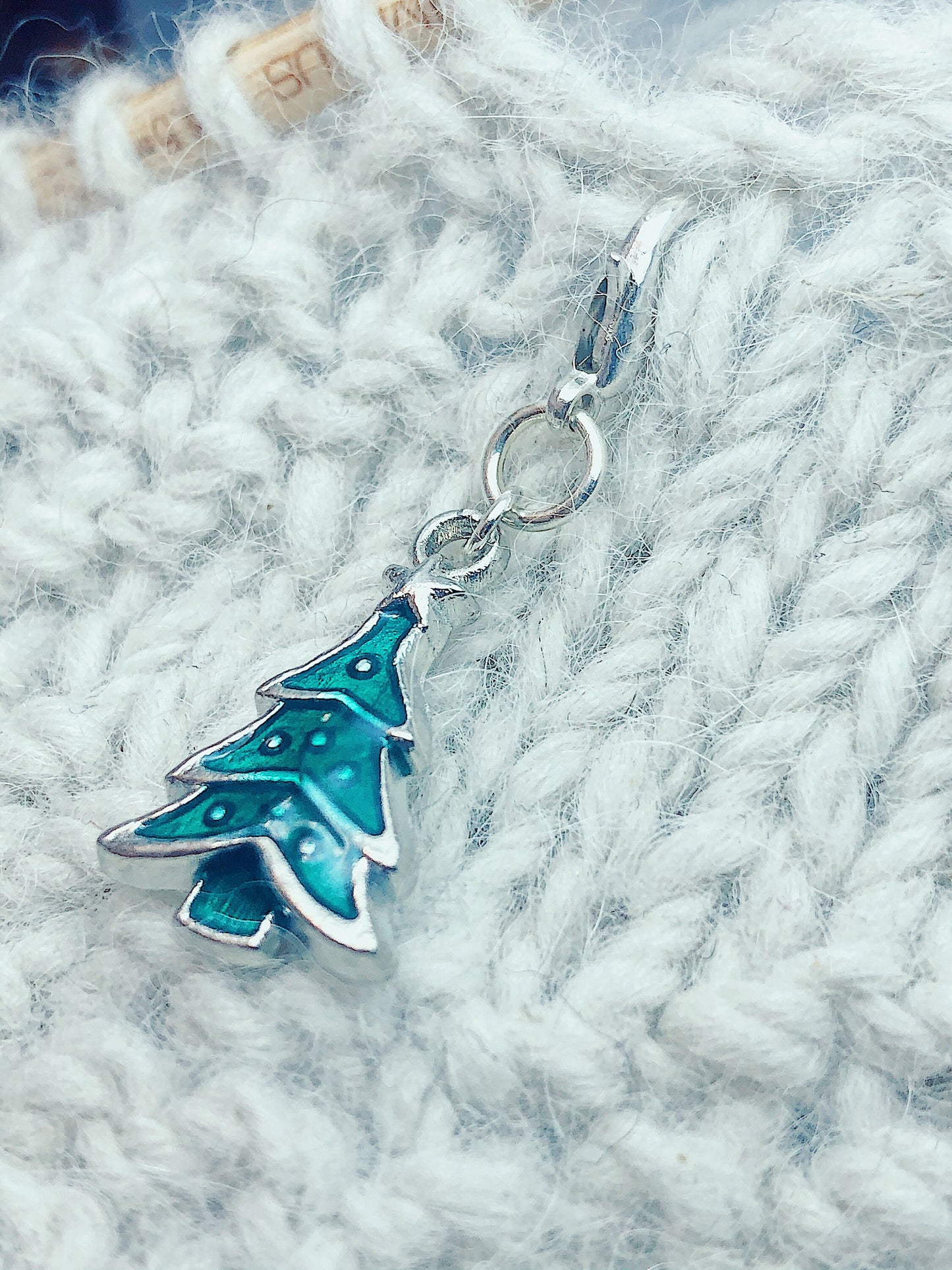Christmas Tree Progress Keeper, Knitting Crochet Charm