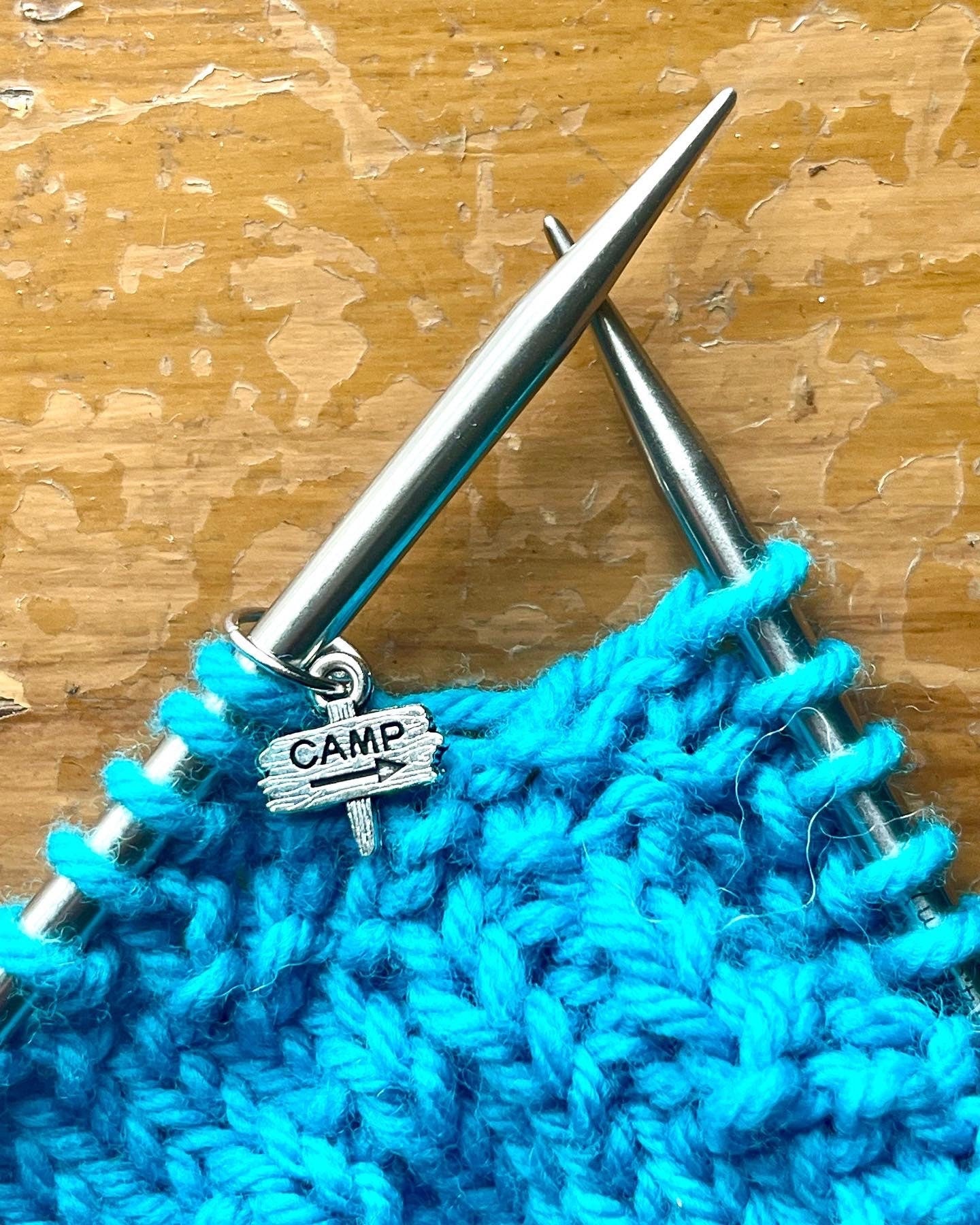 Camping Stitch Markers, Mini Knitting Progress Keepers
