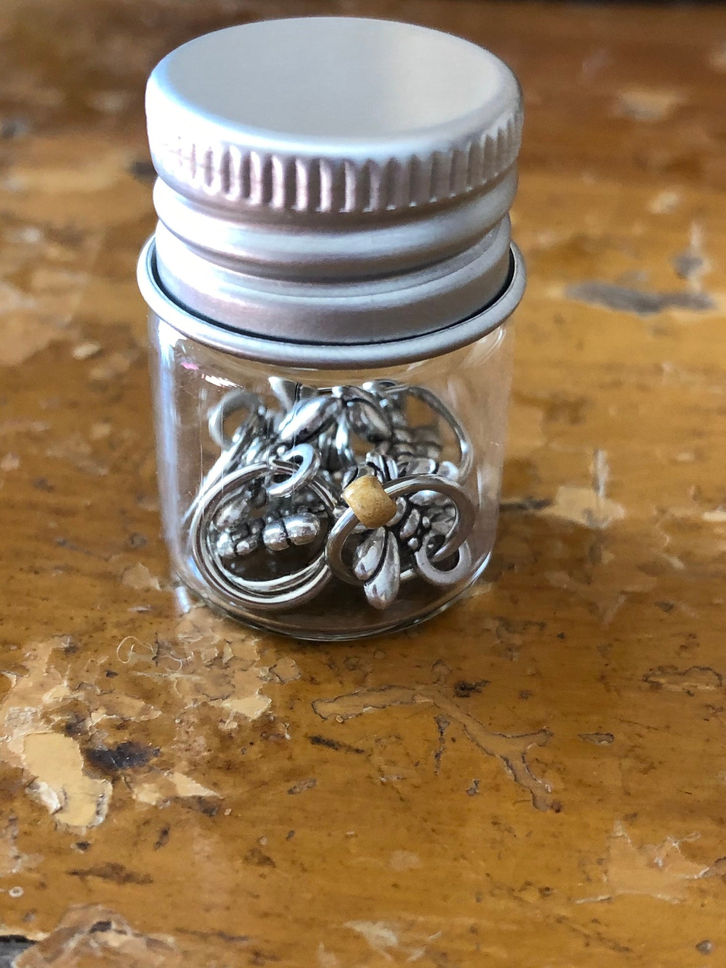Gold Honey Bee Snagfree Stitch Markers, Knitting Progress Keepers