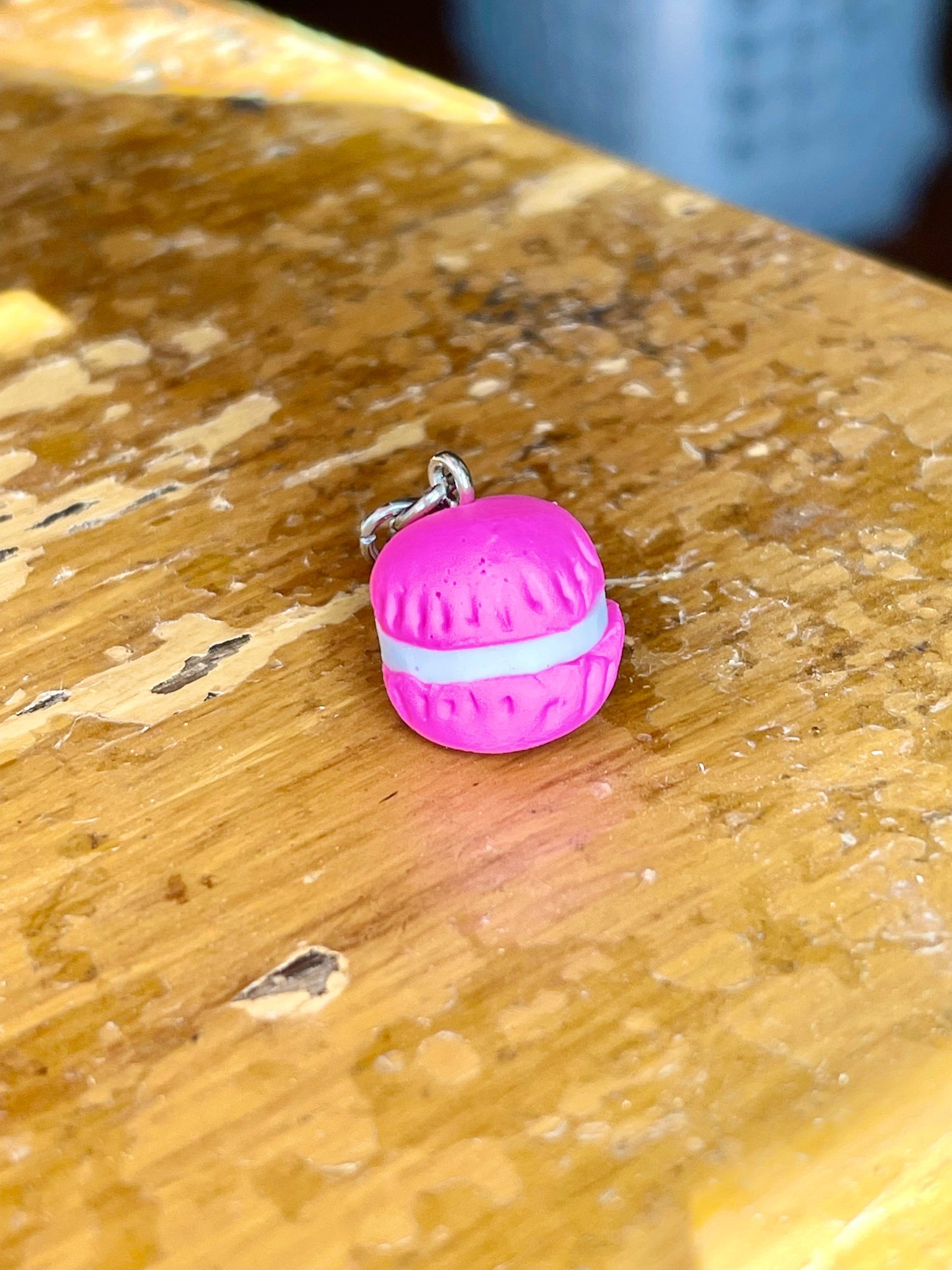 Macaroon Stitch Marker, Polymer Clay Knitting Crochet Accessory