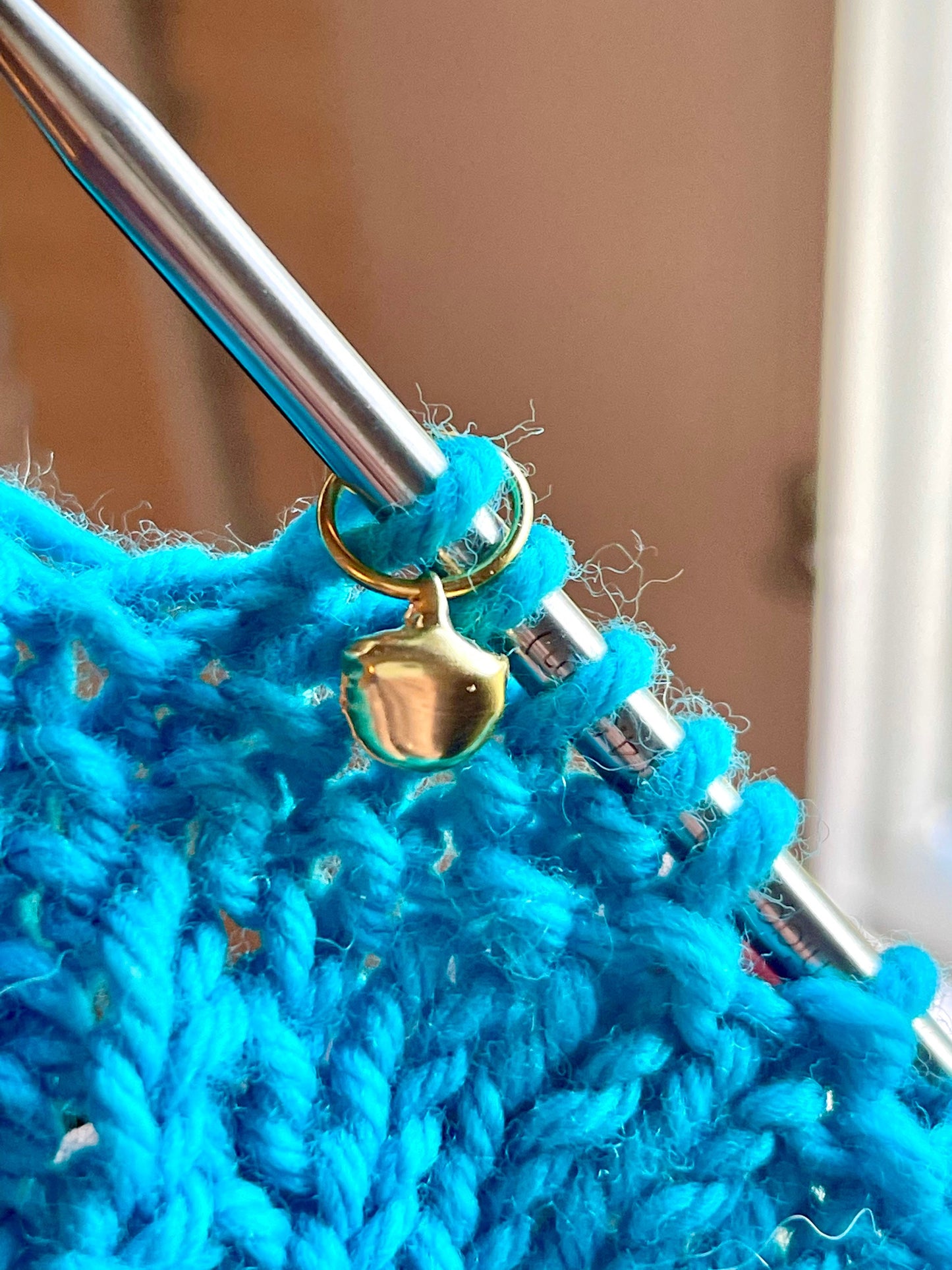 Gold Jingle Bells Stitch Markers, Knitting Notions