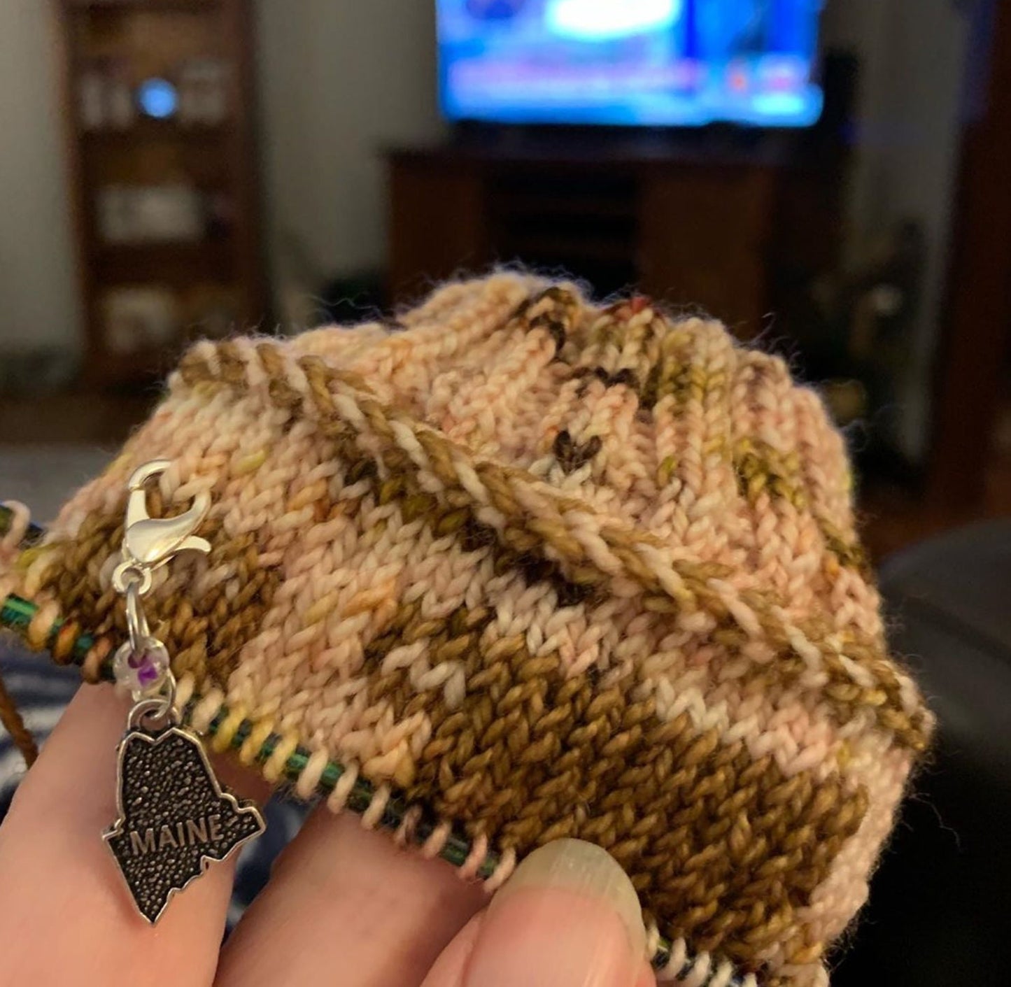 Maine State Progress Keeper, Lobster Clasp Knitting Crochet Marker