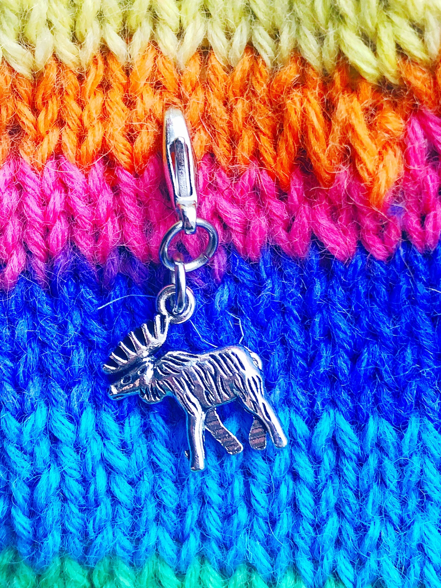 Moose Progress Keeper, Maine Charm, Knitters Gift