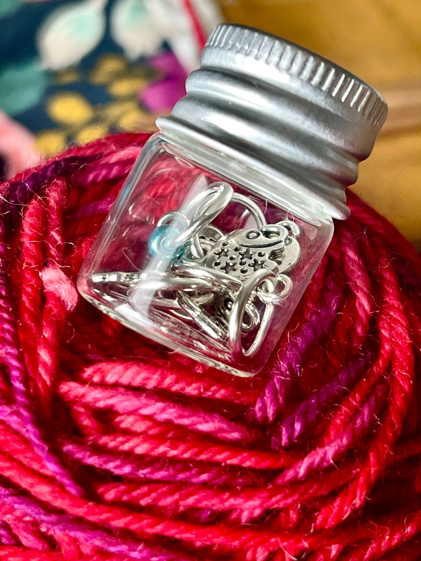 You Are Loved Stitch Markers, Snagfree Knitting Notions, Fits US11 Needles