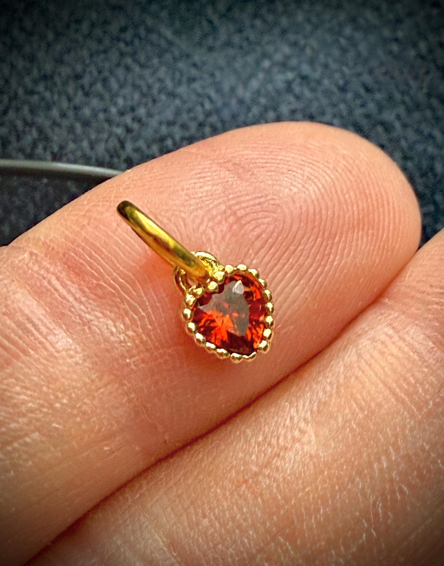 Tiny Shiny Red Heart Stitch Markers, Sock Knitting, Snag Free Accessories, Set of 6