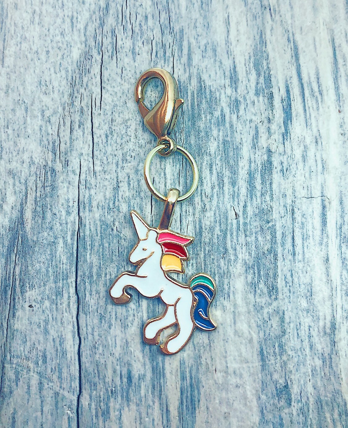 Rainbow Unicorn Progress Marker, Knitting Crochet Stitch Marker