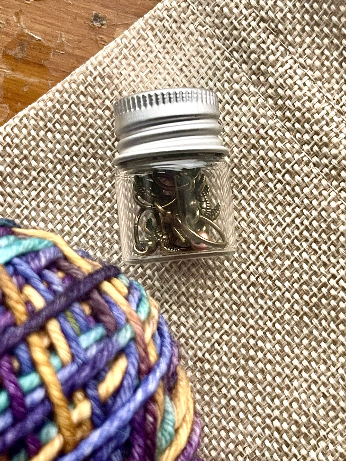 Bronze Turtle Stitch Markers, Snag-Free Knitting Progress Keepers