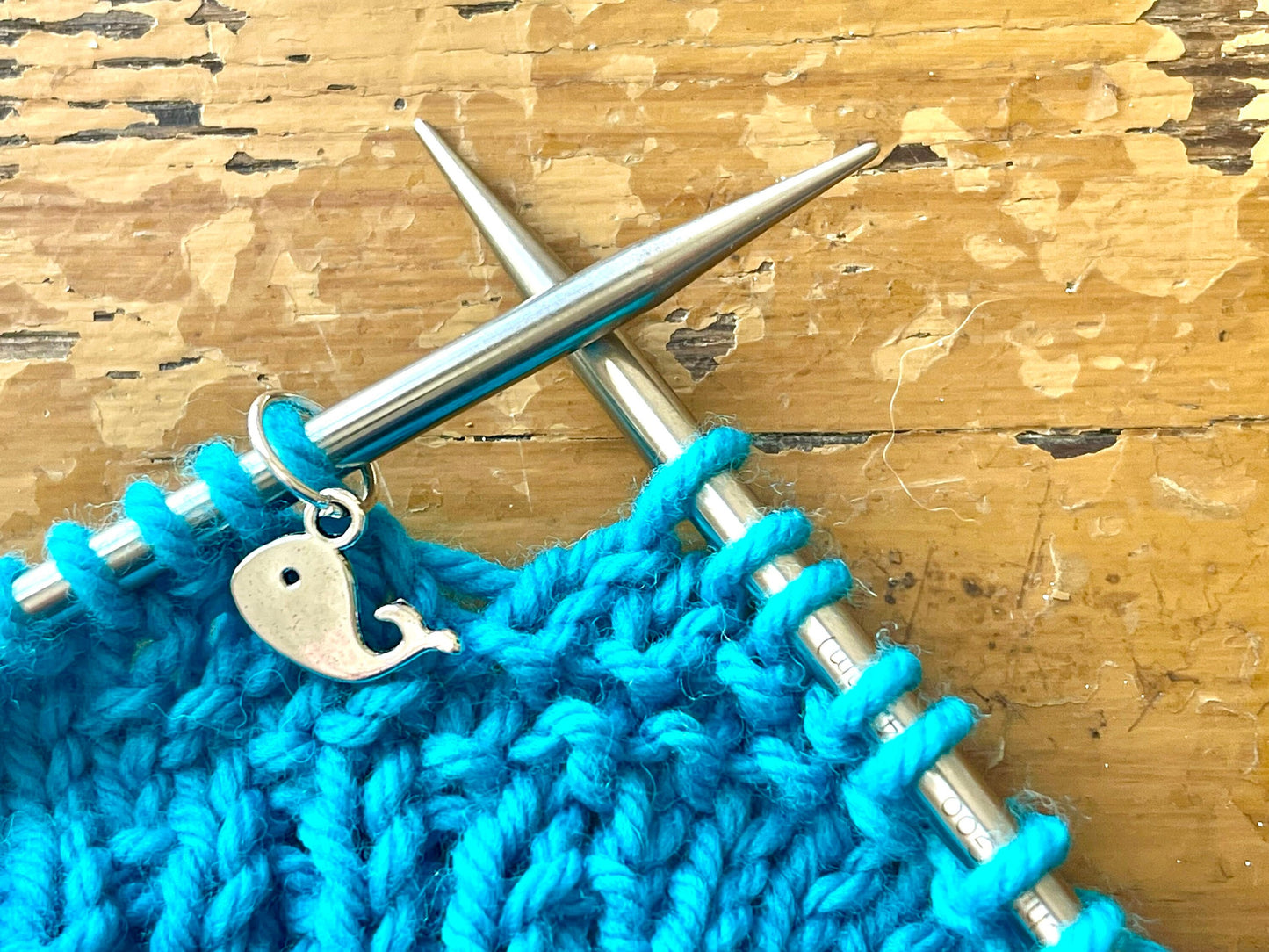 Silver Whale Stitch Markers, Snagless Knitting Accessories