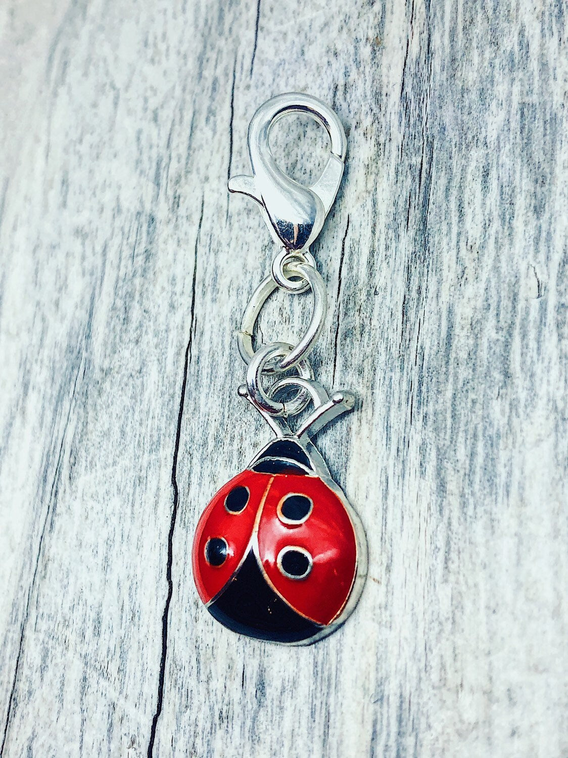 Ladybug Knitting Progress Keeper, Stitch Marker, Knitting Accessories