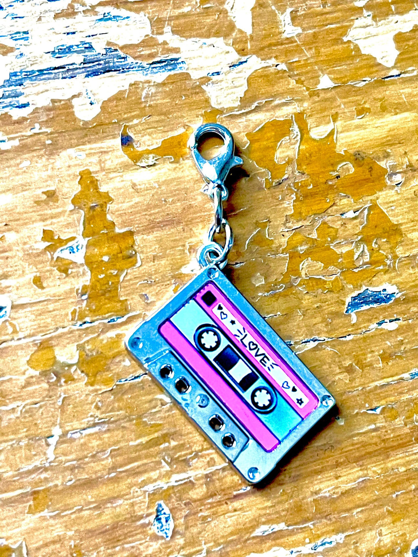 Audio Cassette Zipper Pull, 1980s Style Progress Keeper