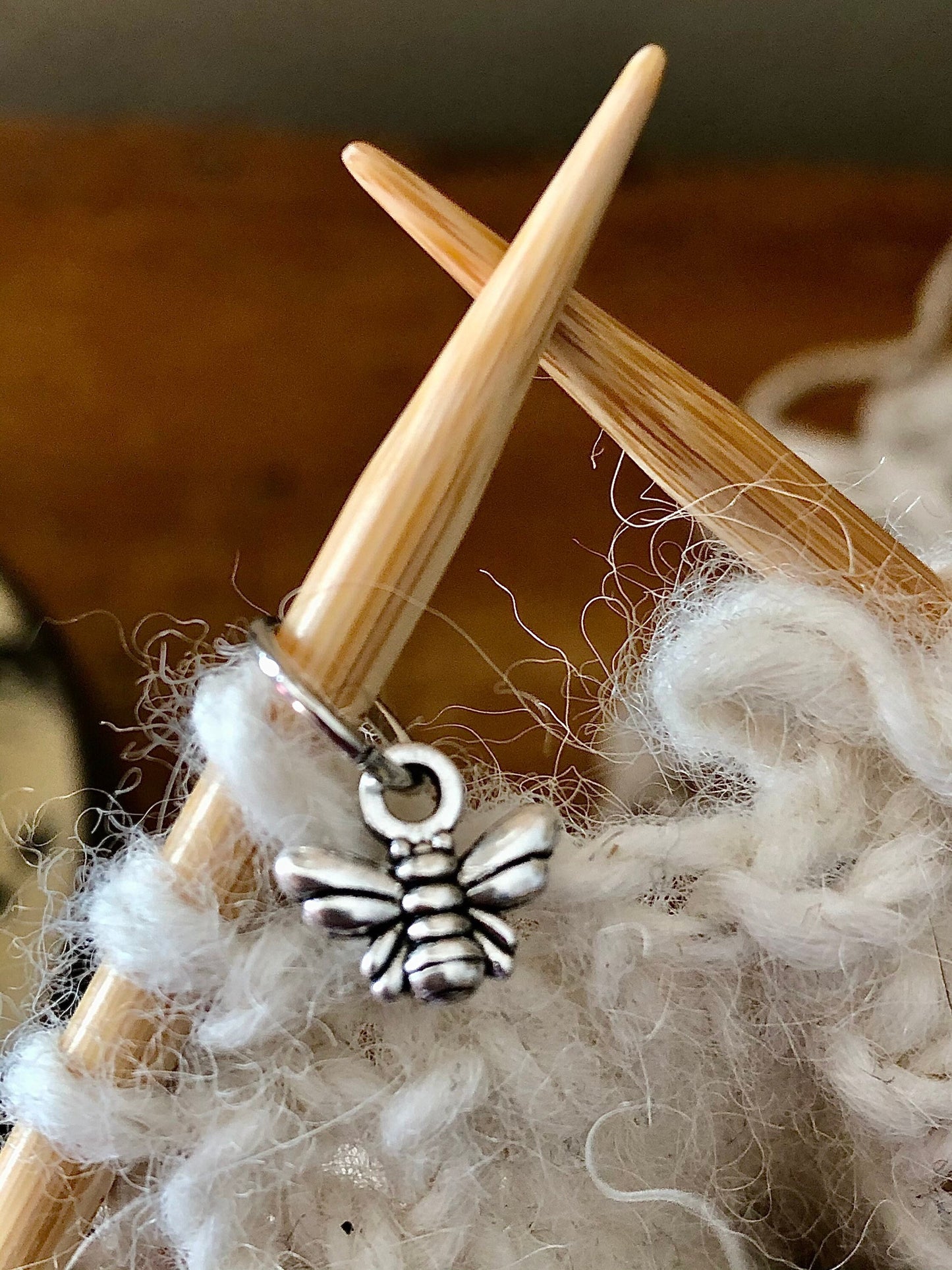 Six Snag Free Bumblebee Stitch Markers, Progress Keepers for Knitters, Knitting Accessories, Yarn Jewelry