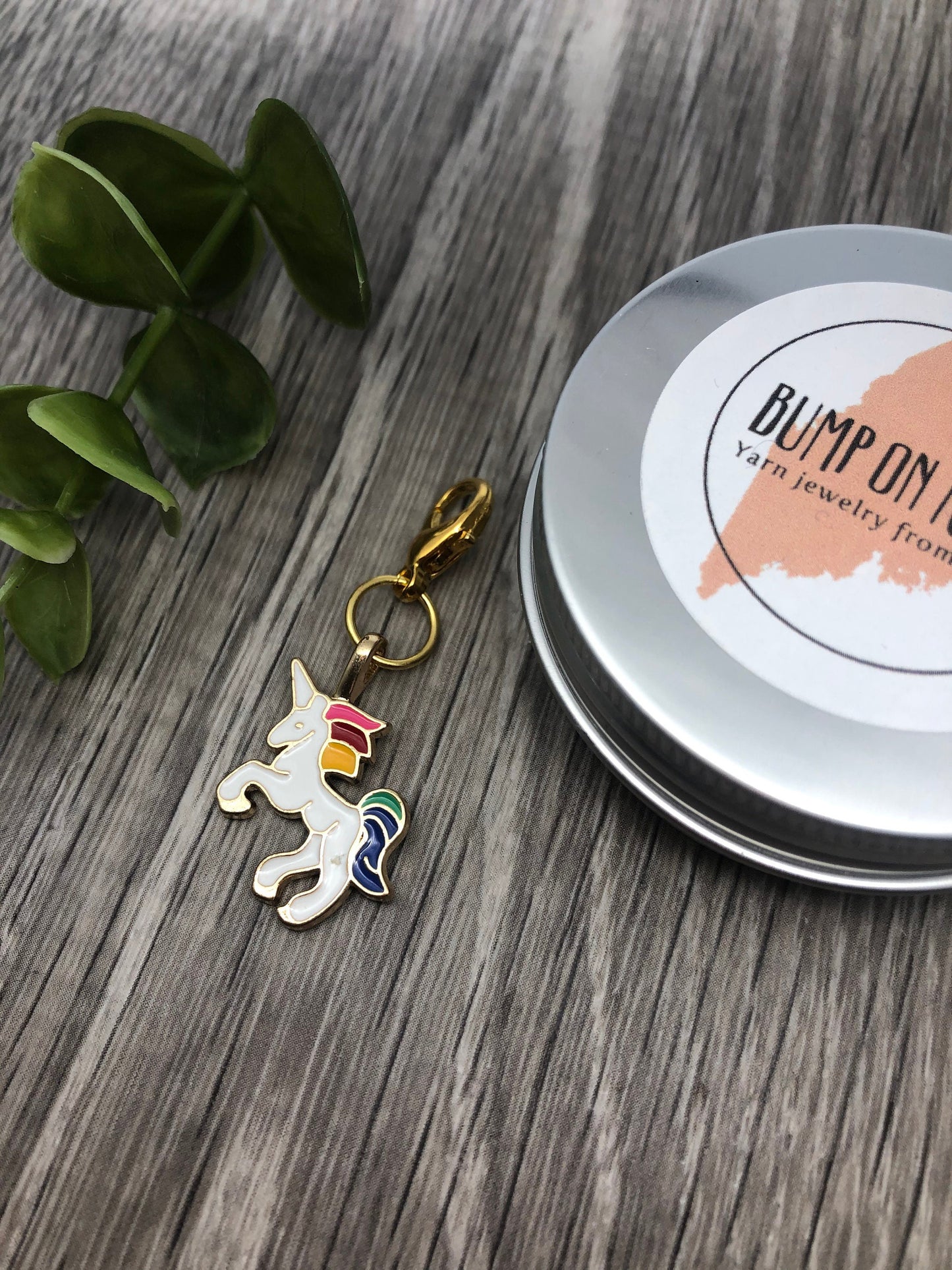 Rainbow Unicorn Progress Marker, Knitting Crochet Stitch Marker