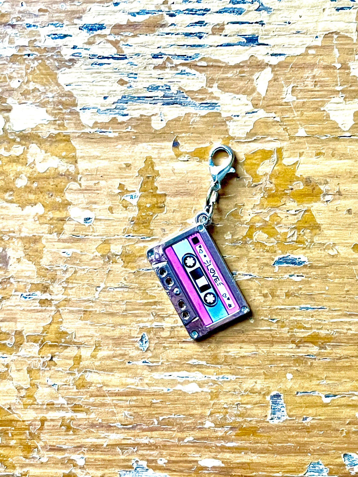 Audio Cassette Zipper Pull, 1980s Style Progress Keeper