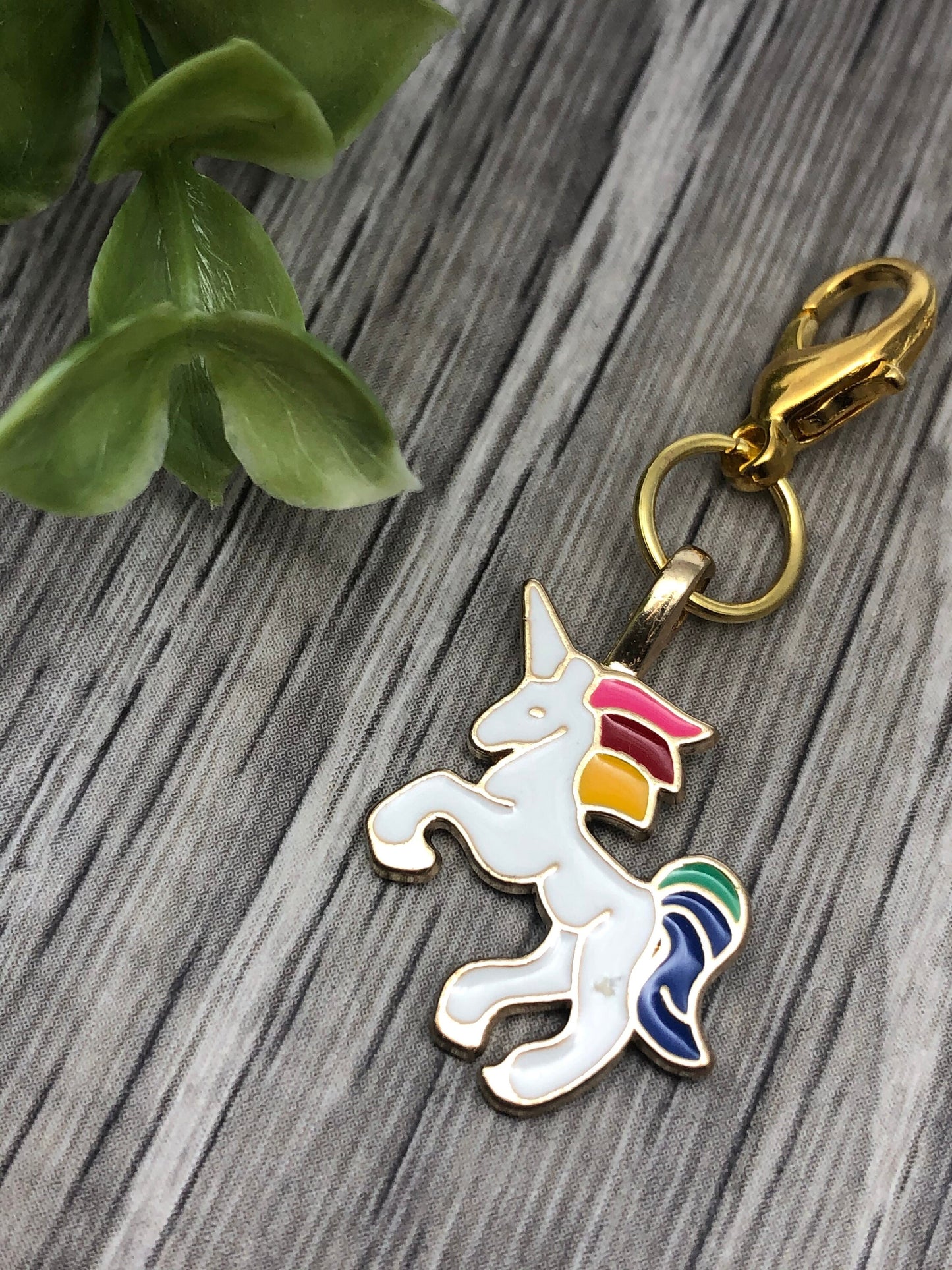 Rainbow Unicorn Progress Marker, Knitting Crochet Stitch Marker